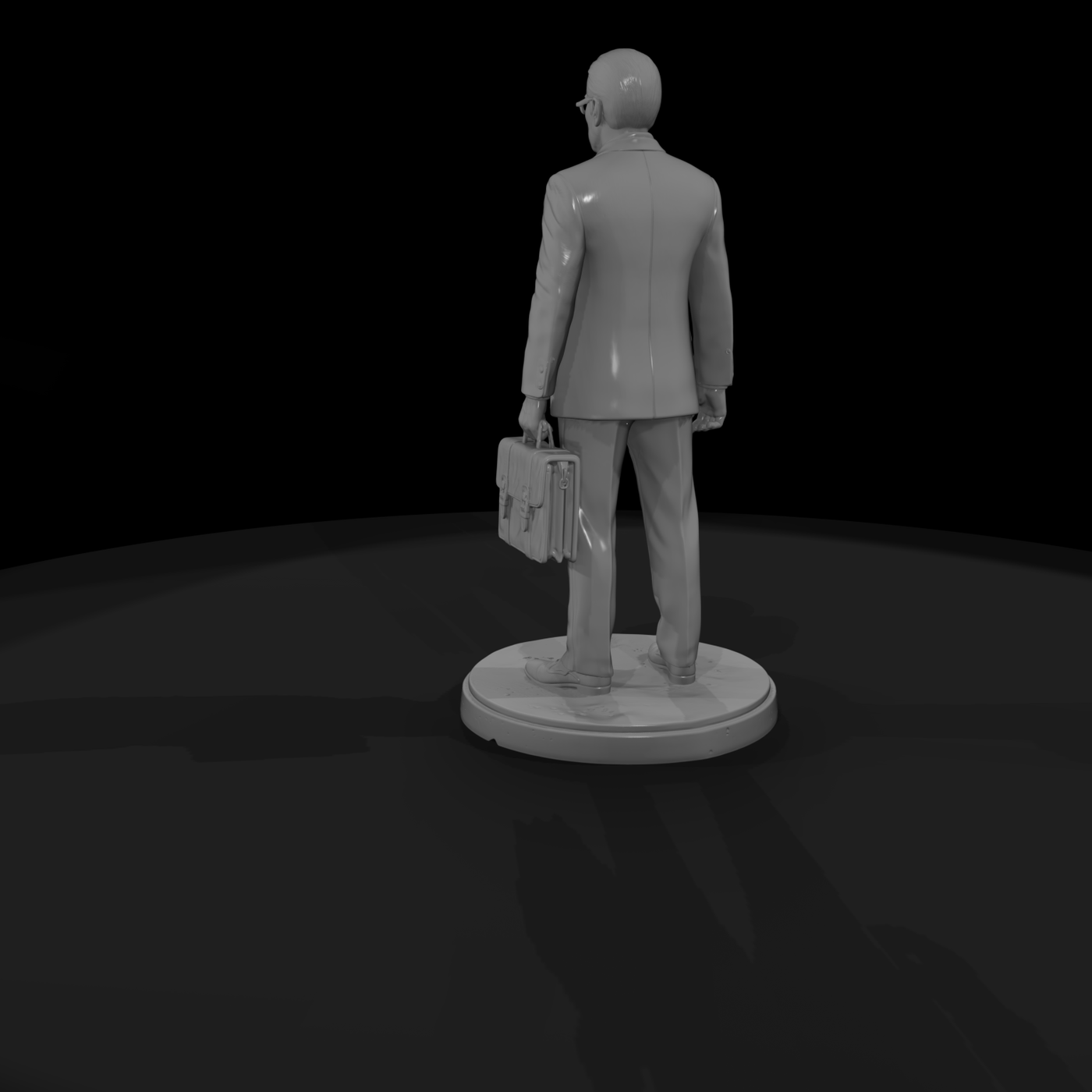 1990s Businessman with Briefcase