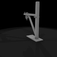 rustic_industrial_pulley_jib_crane_3d_model — thumbnail 6