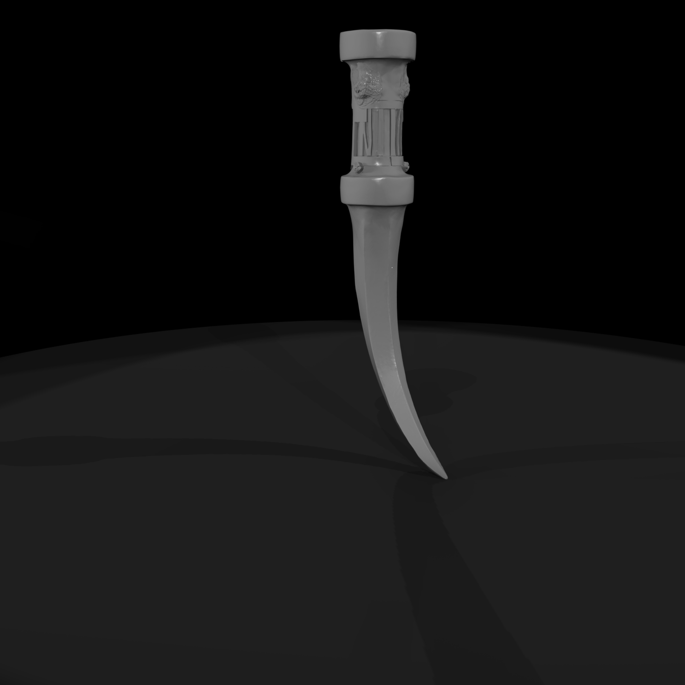 Ornate Curved Fantasy Dagger