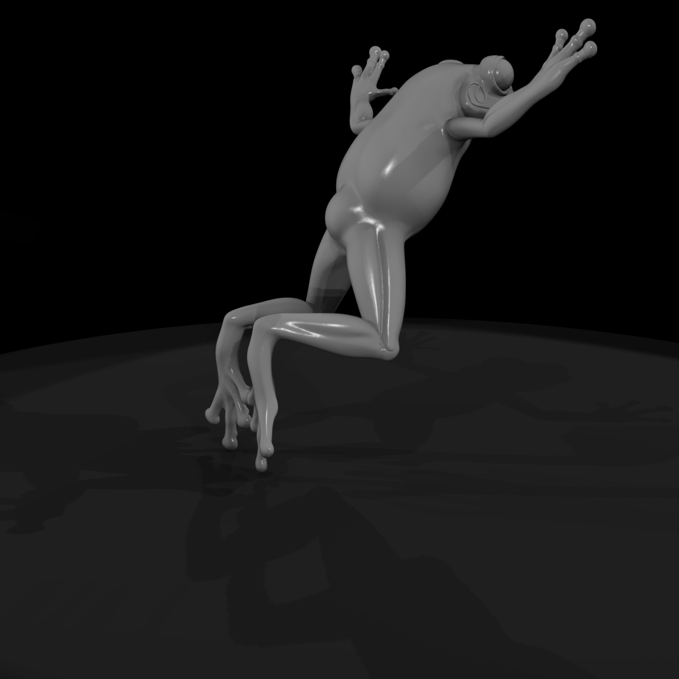 Stylized Tree Frog Figurine & Displays