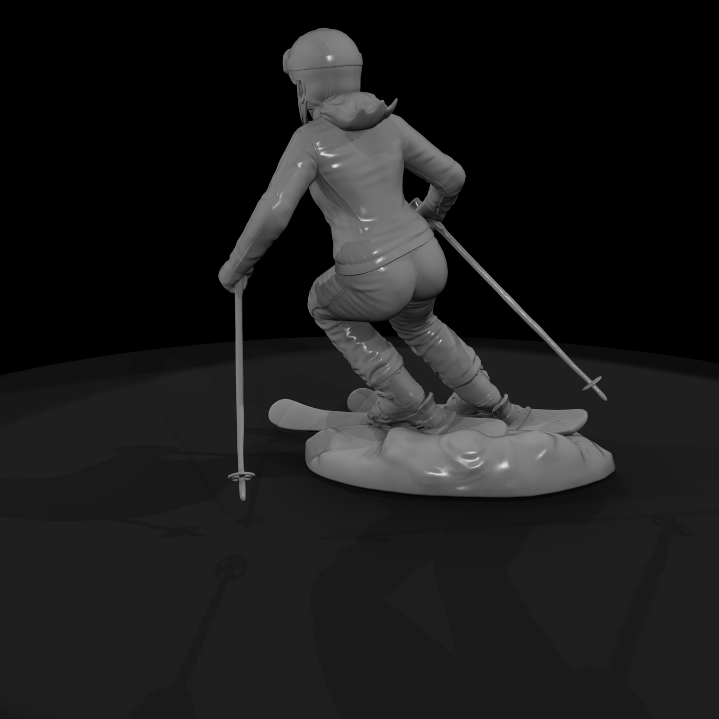 Alpine Ski Slalom Racer