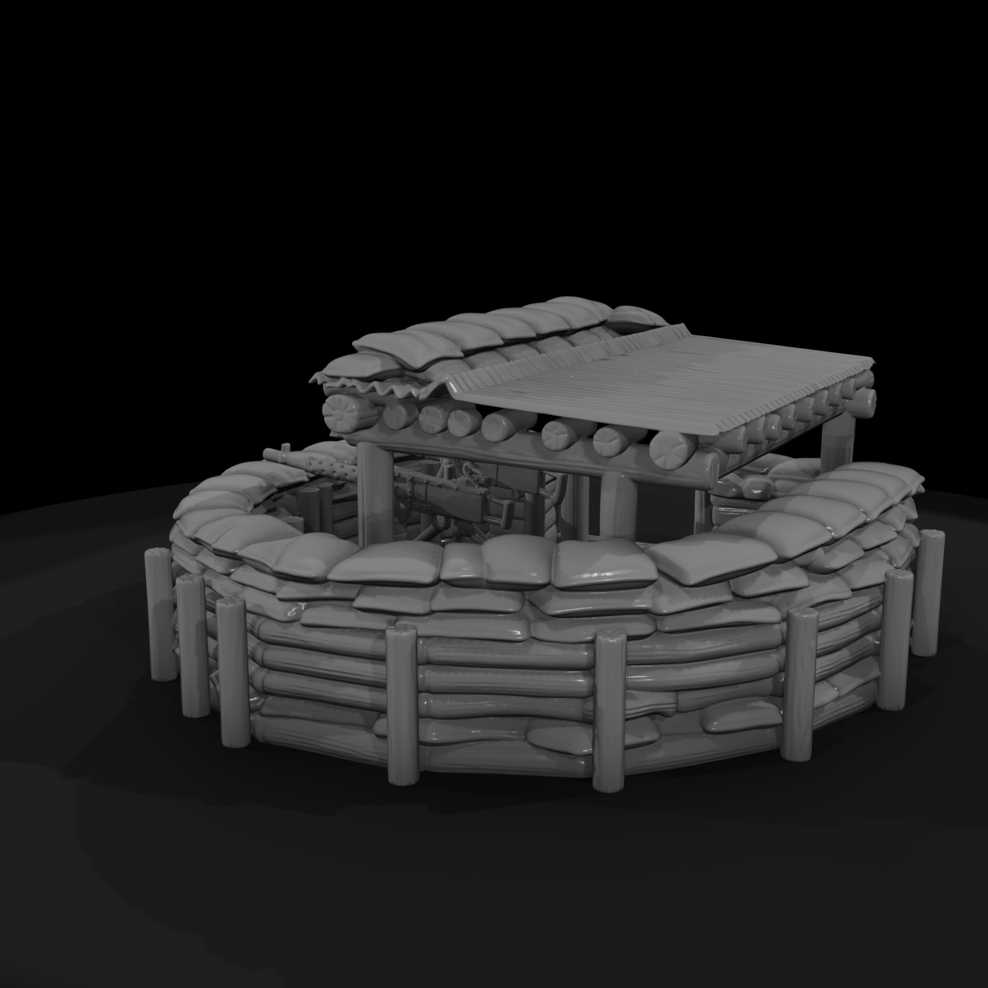 Pacific Twin Machine Gun Nest