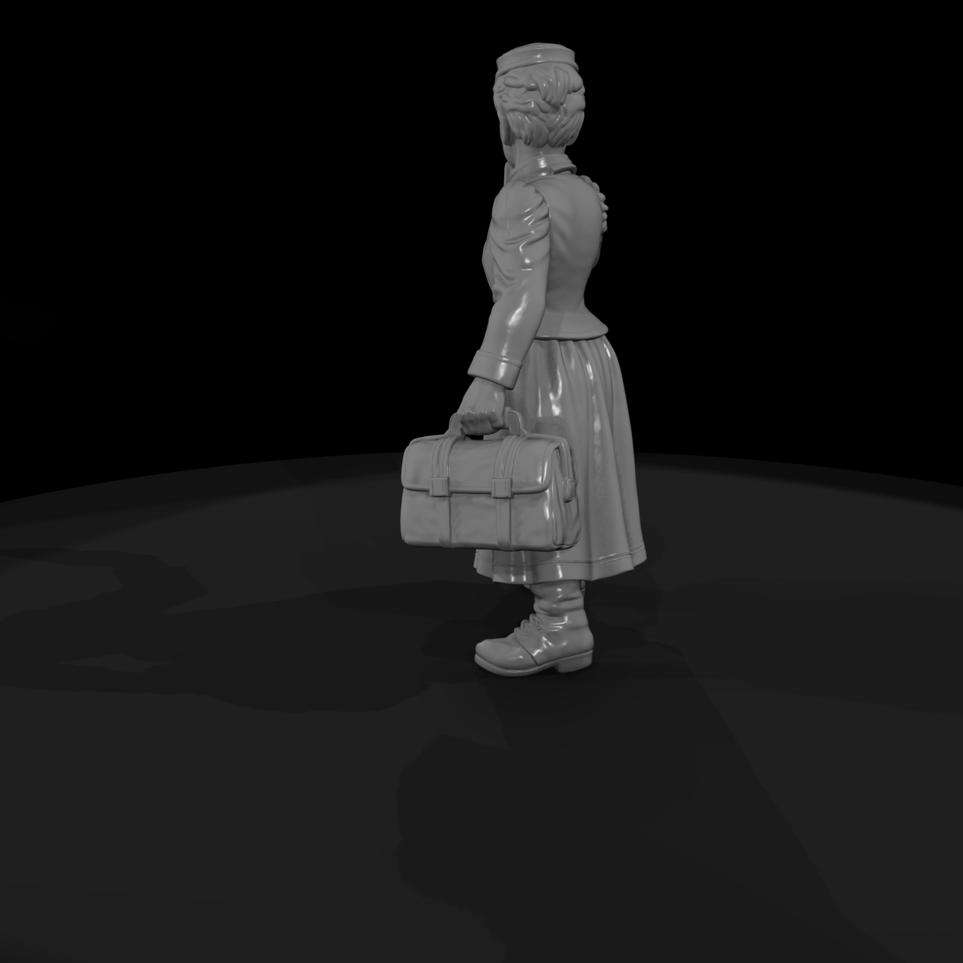 Hist 0183 Historical Nellie Bly Miniature Figure