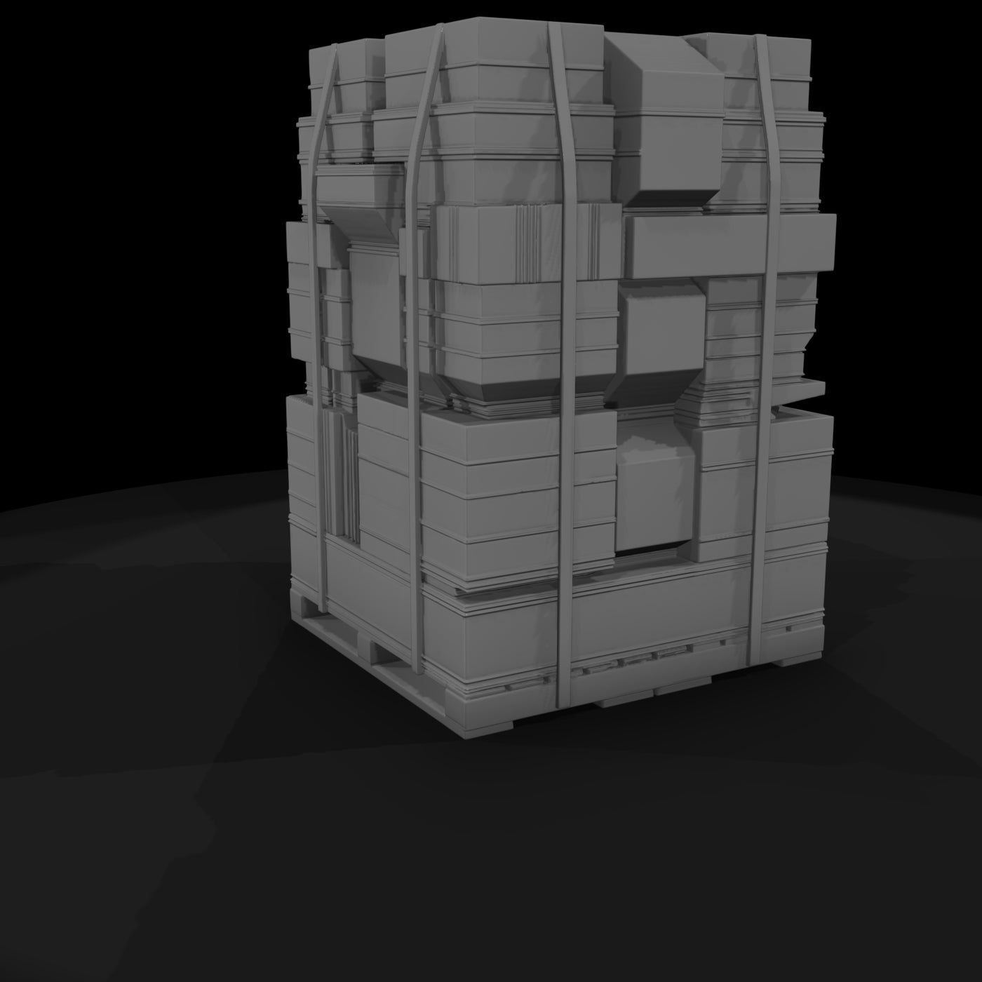 stacked-pallet-cargo-industrial-crates-on-pallet-741509