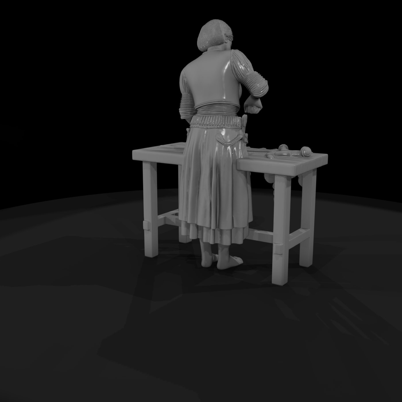 Stylized Jewelry Maker Figurine