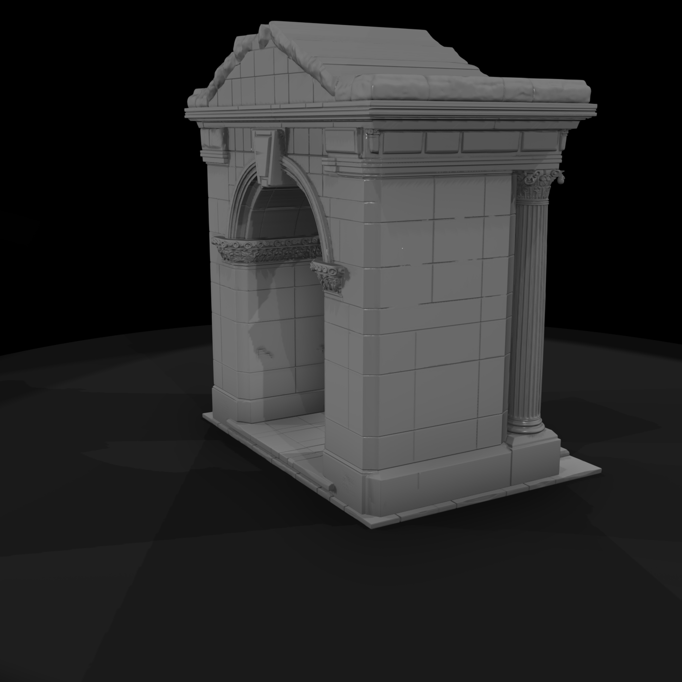 Classical Corinthian Stone Archway