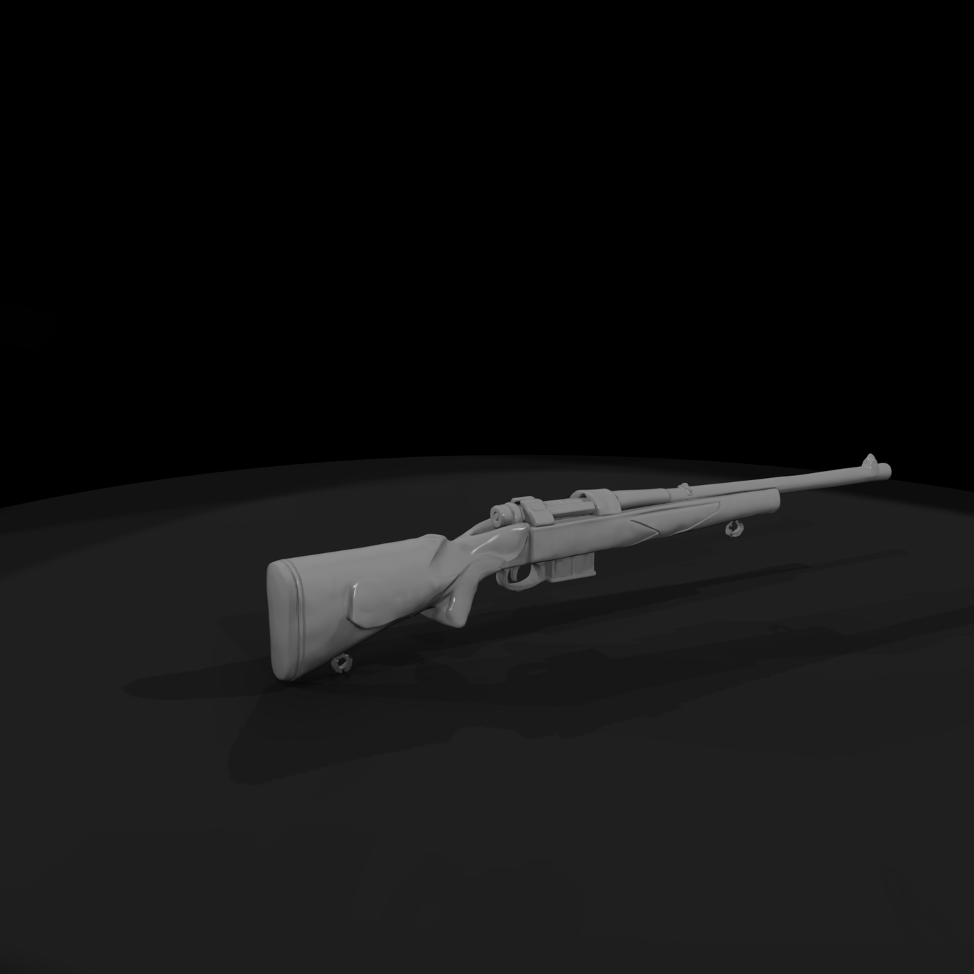 Bolt-Action Hunting Rifle with Scope