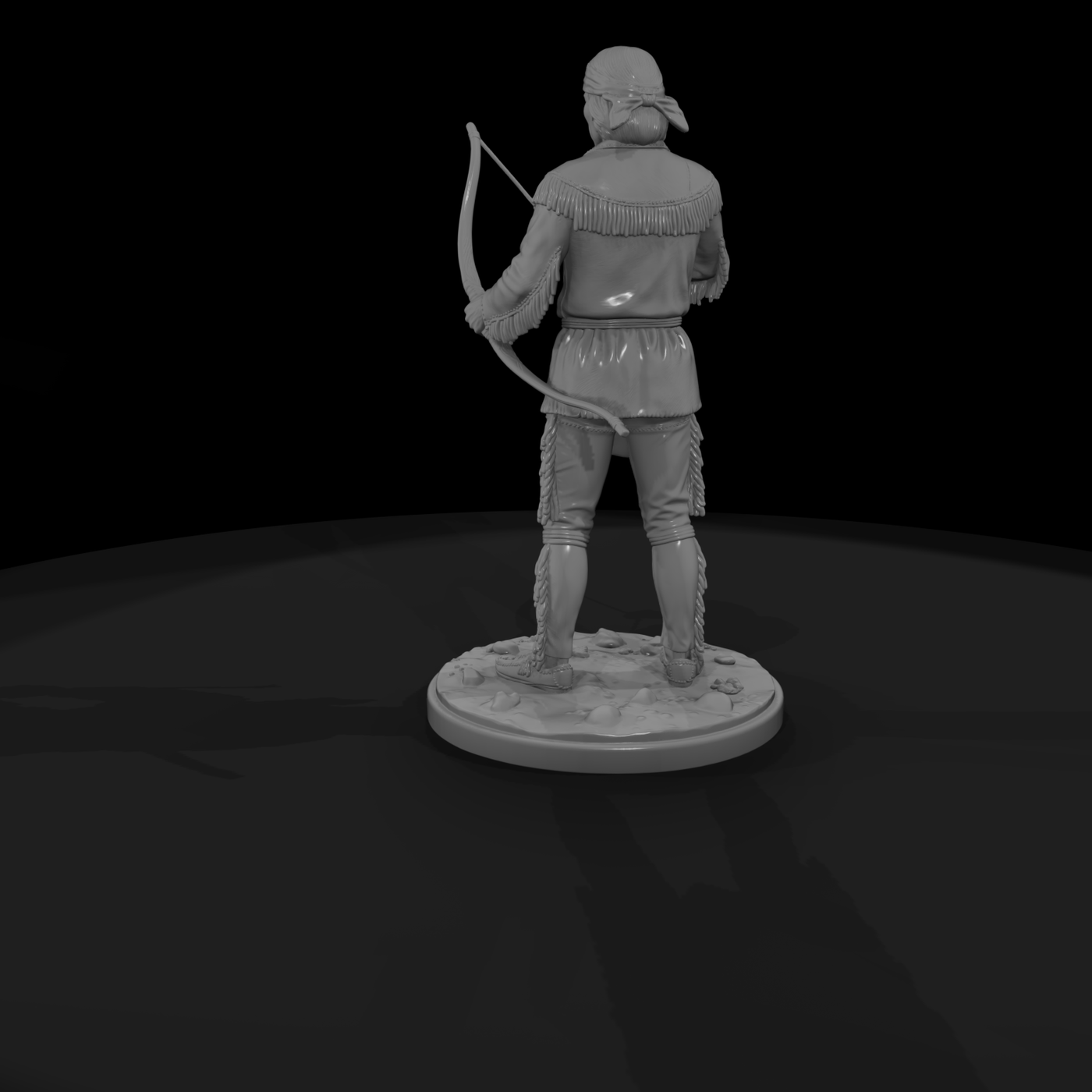 Native Hunter with Bow