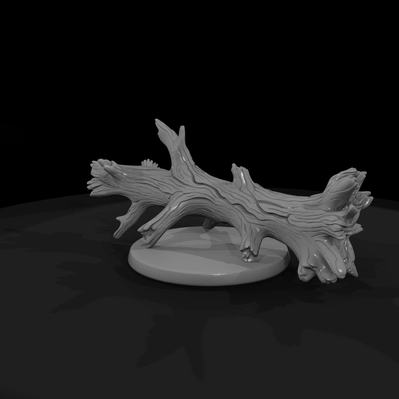 Gnarled Fallen Log