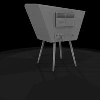 retro-television-3d-model — thumbnail 7