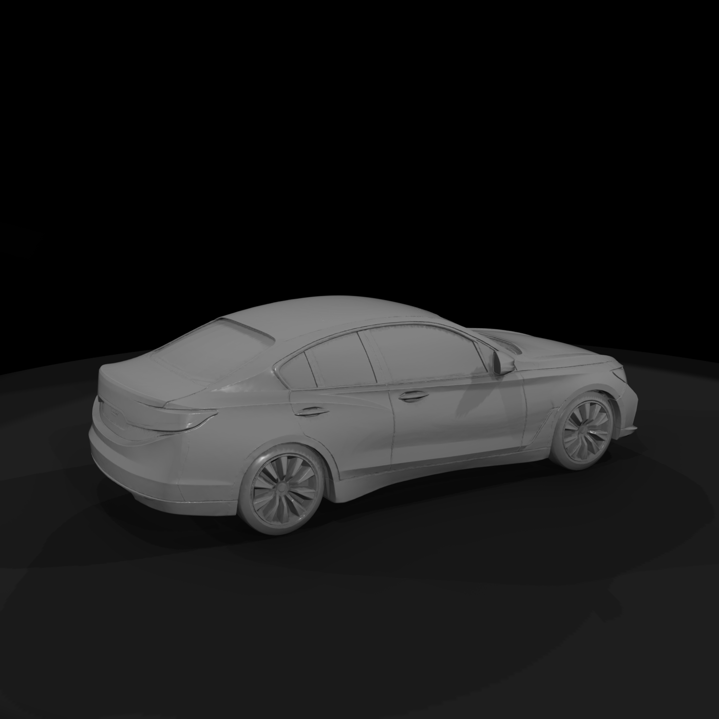 Luxury Sedan Car and Train Layouts