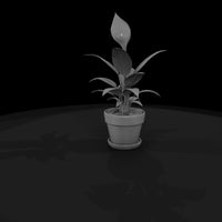 stylized-peace-lily-potted-plant-3d-printable-miniature-749768 — thumbnail 6