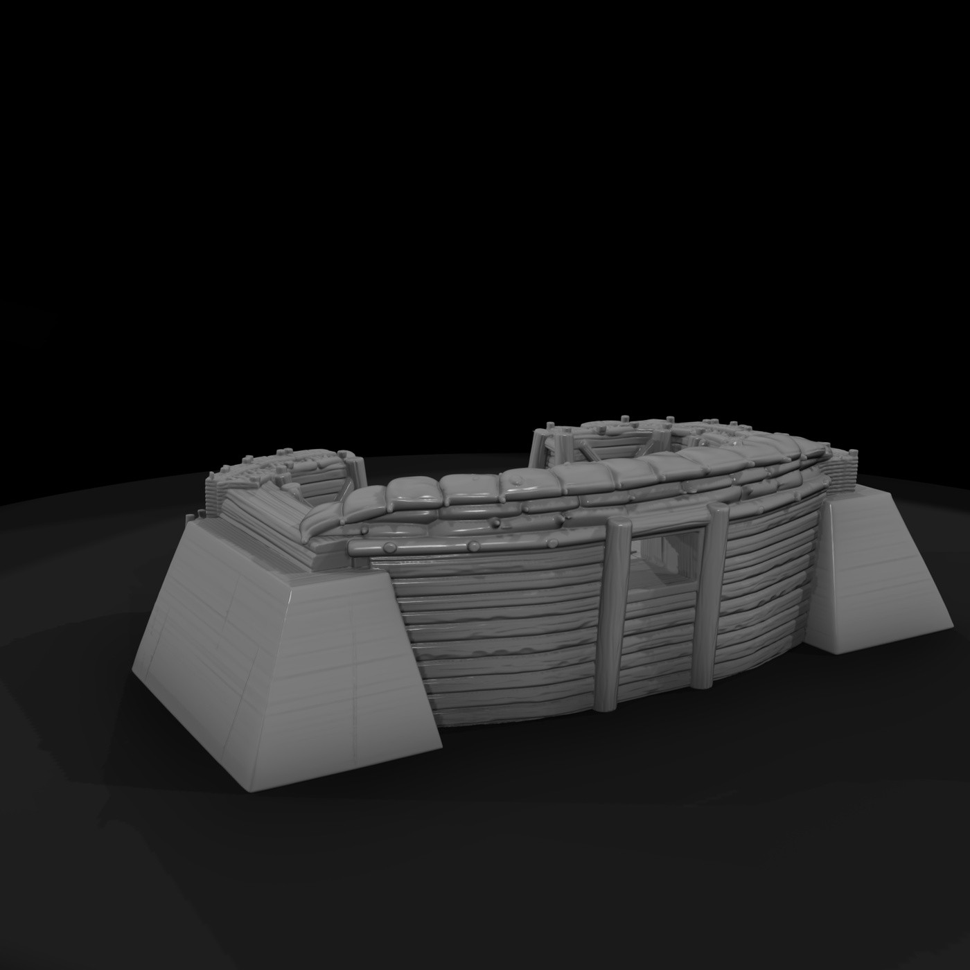 Mil 002 Civil War Earthwork Redoubt