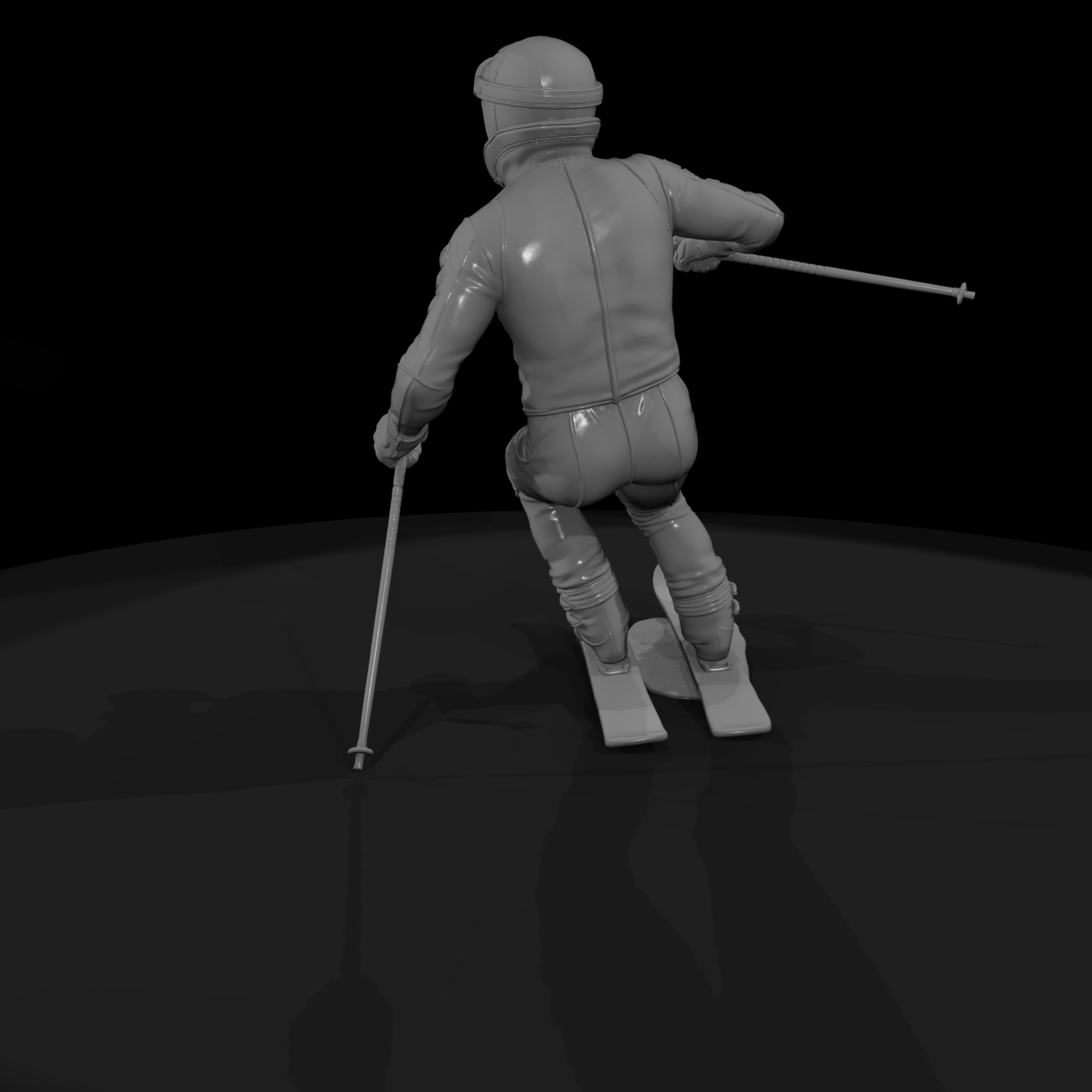 Downhill Slalom Ski Racer