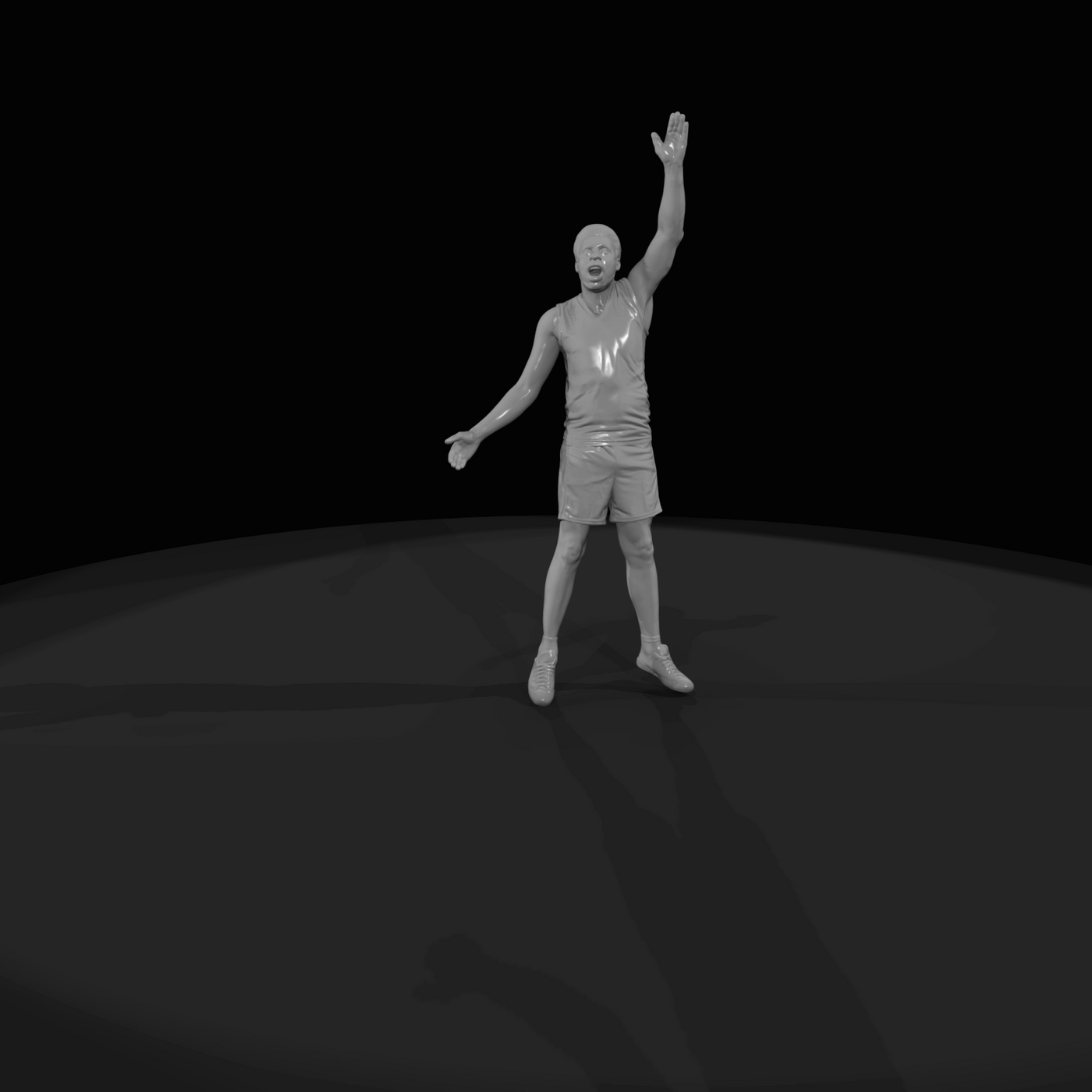 Basketball Player Celebrating