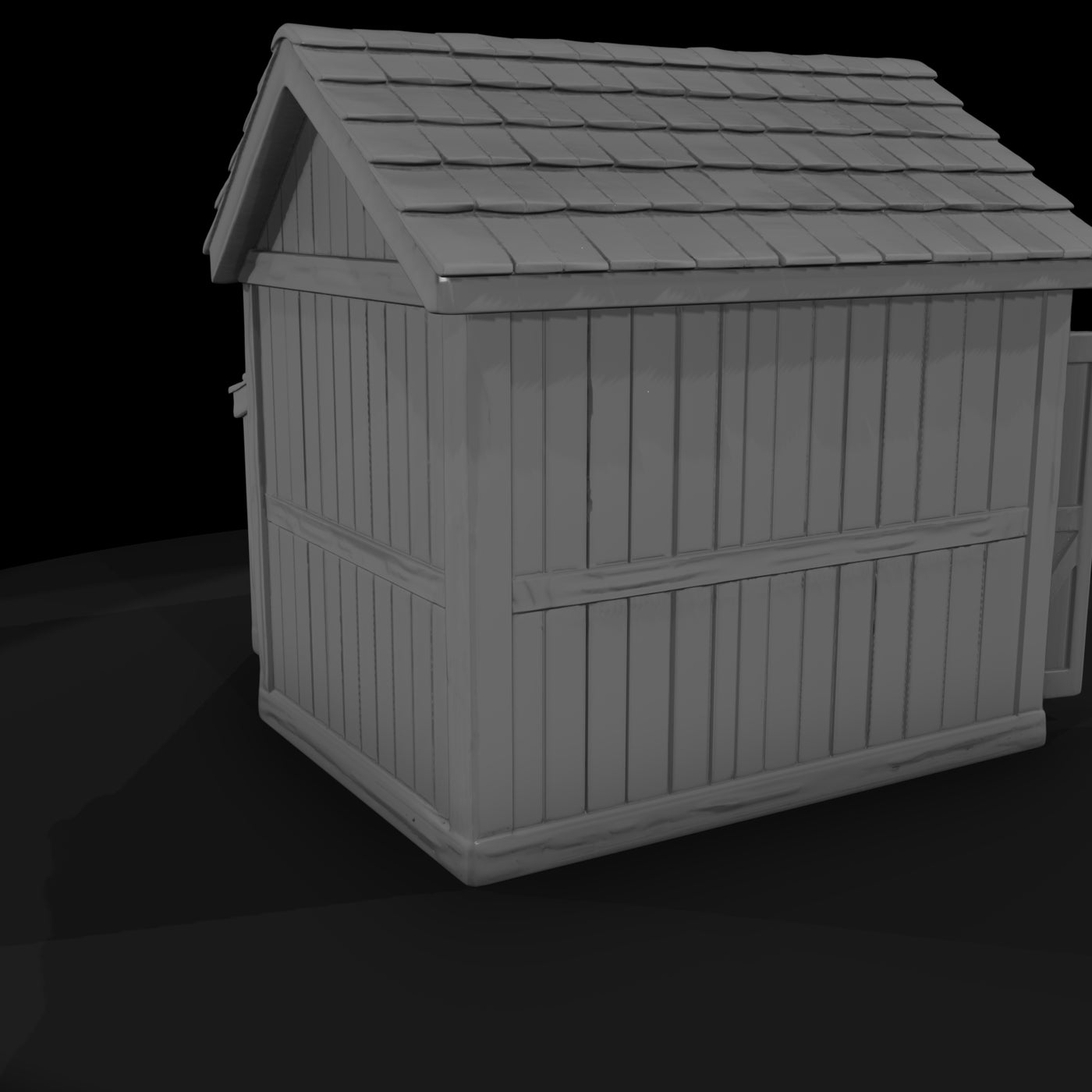stylized_wooden_garden_shed_3d_model