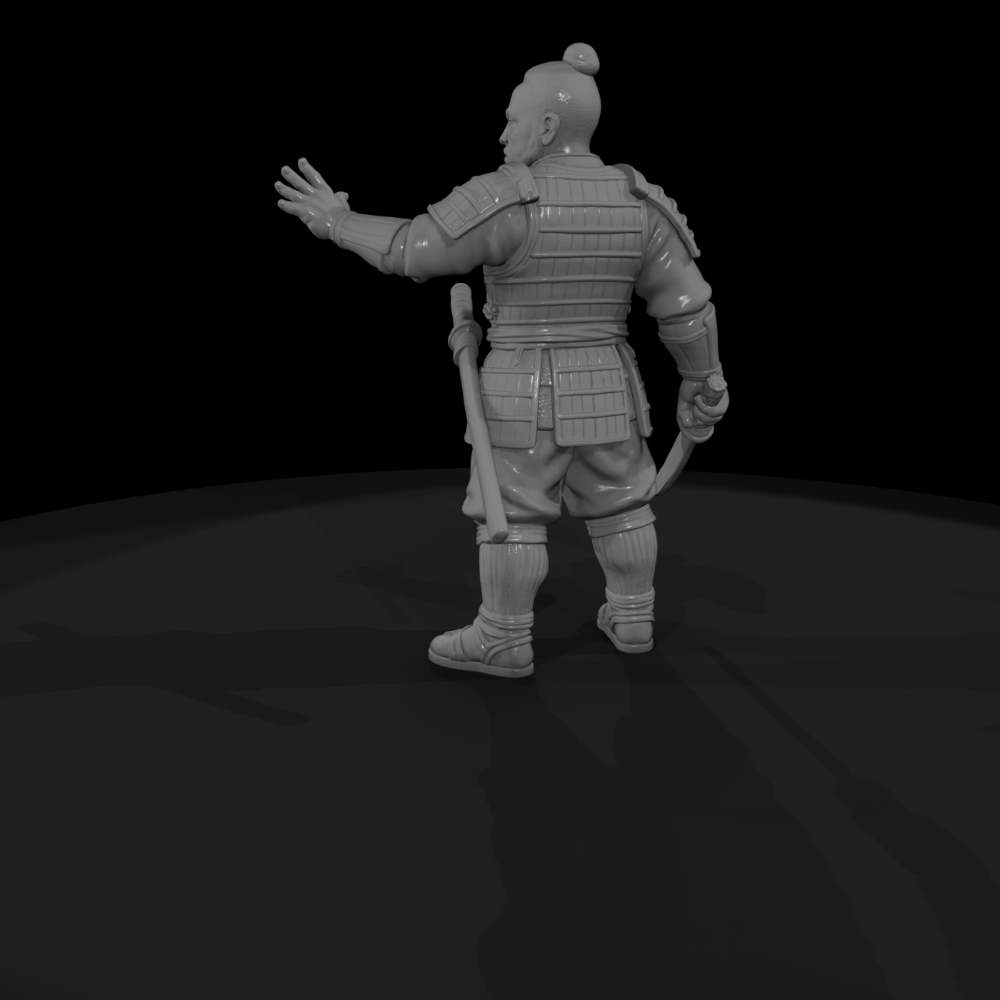 Hist 0195 Historical Yasuke Miniature Figure