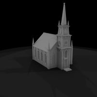 stylized_gothic_country_church_3d_model — thumbnail 5