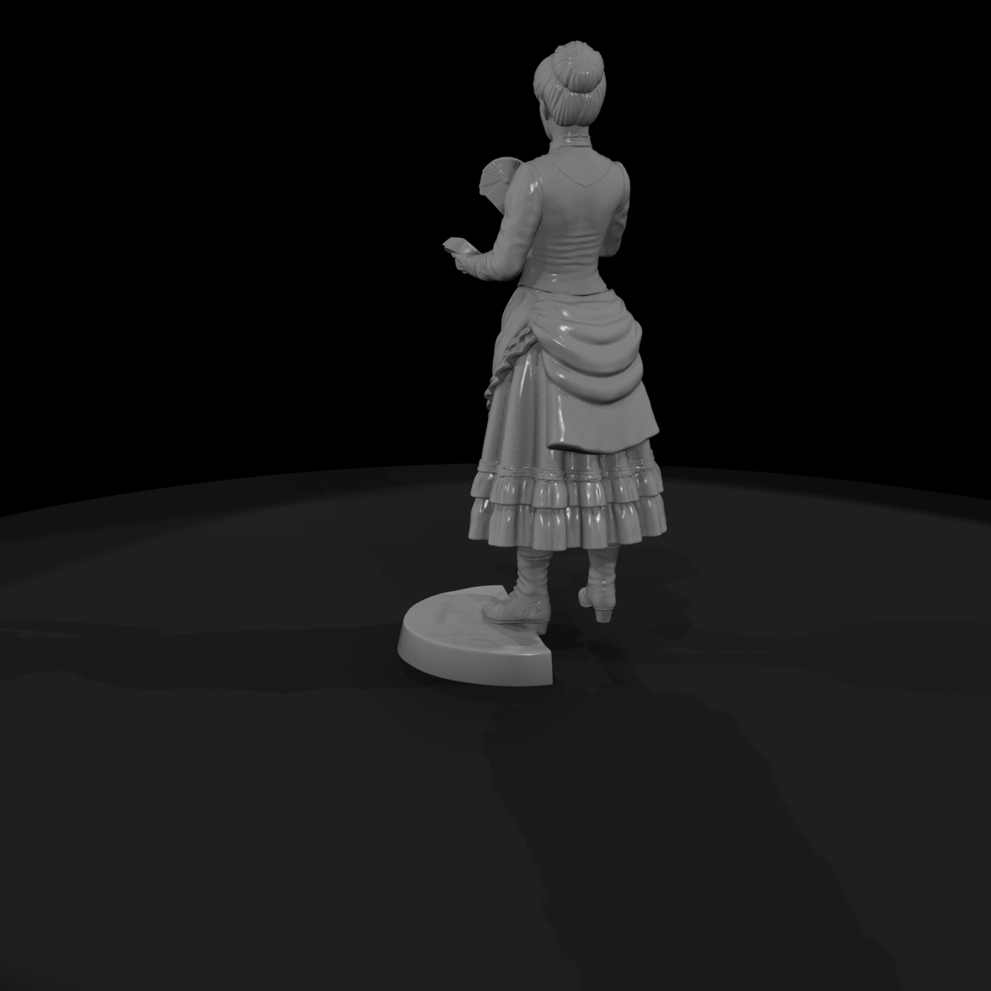 Ww 0217 Townsfolk Saloon Card Girl