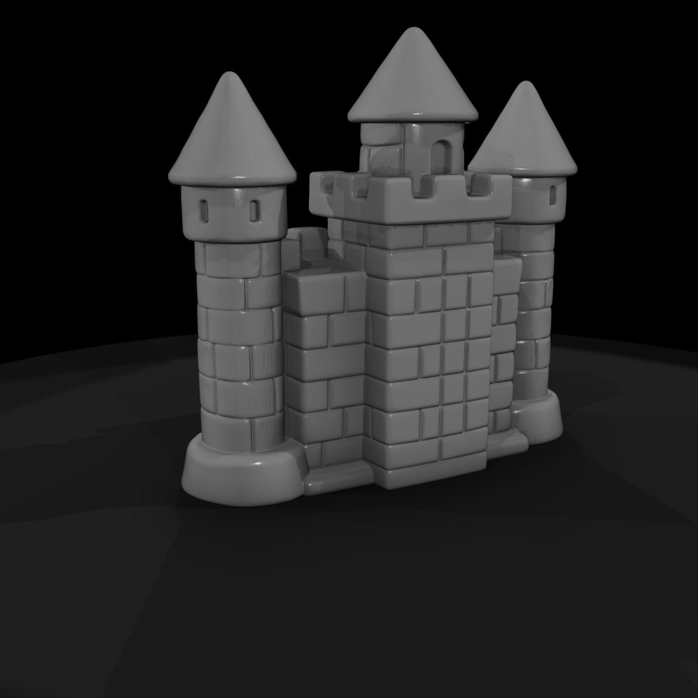 Stylized Toy Castle Playset