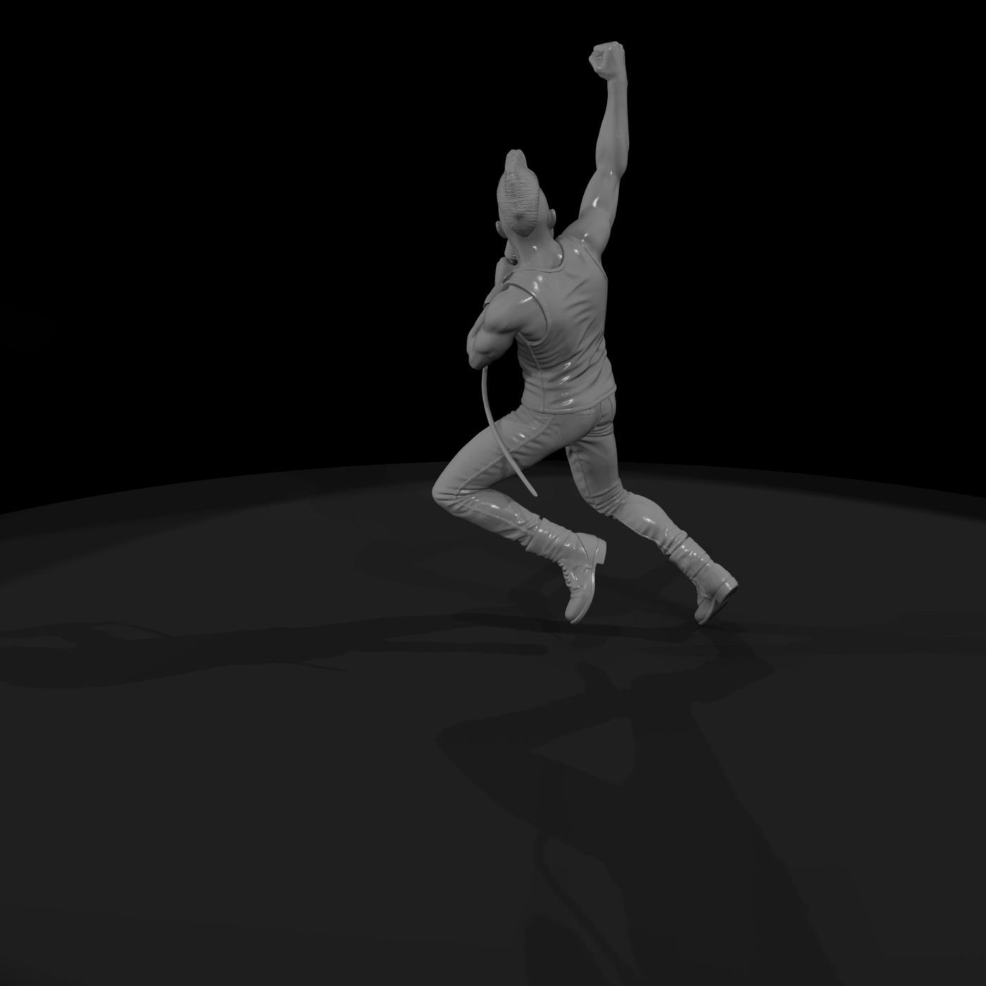 0190 Musician Rock Singer Jump