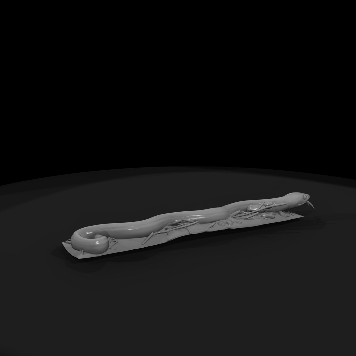 sculpted-forest-snake-on-woodland-base-diorama-miniature-392627