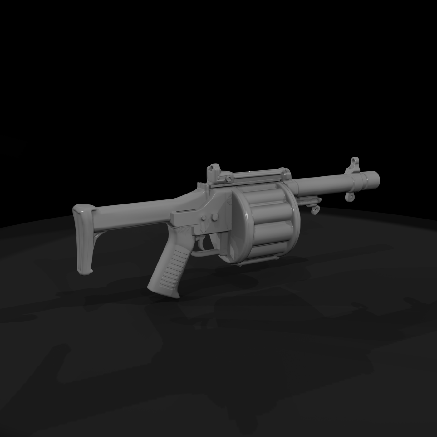 Revolving Drum Combat Shotgun