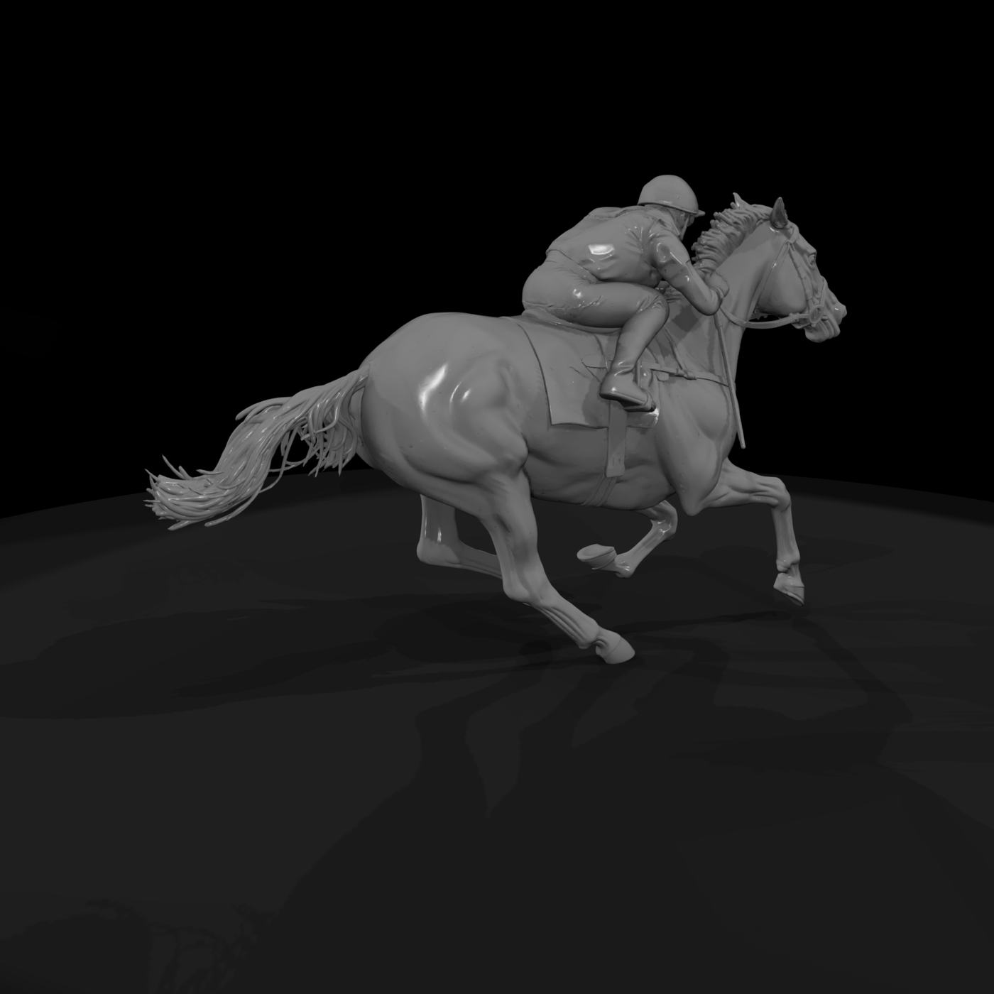 Jockey on Racehorse
