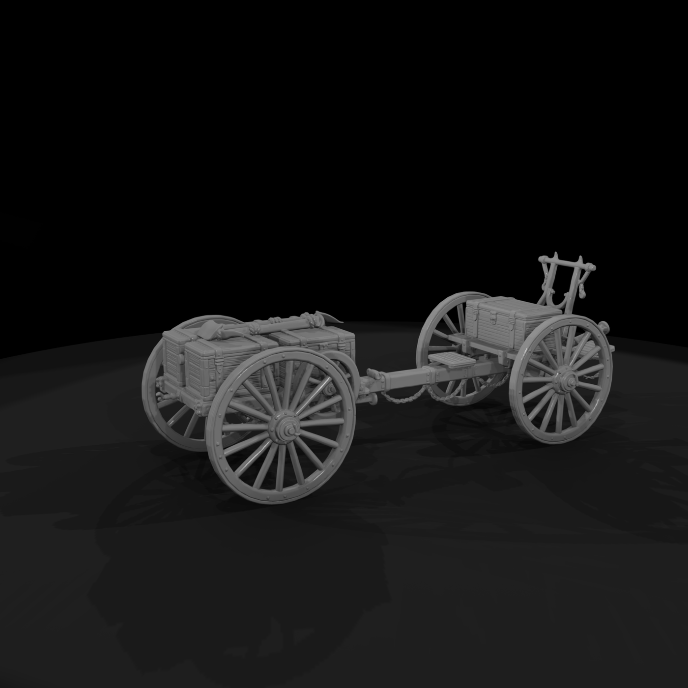 Mil 029 Civil War Limber Caisson