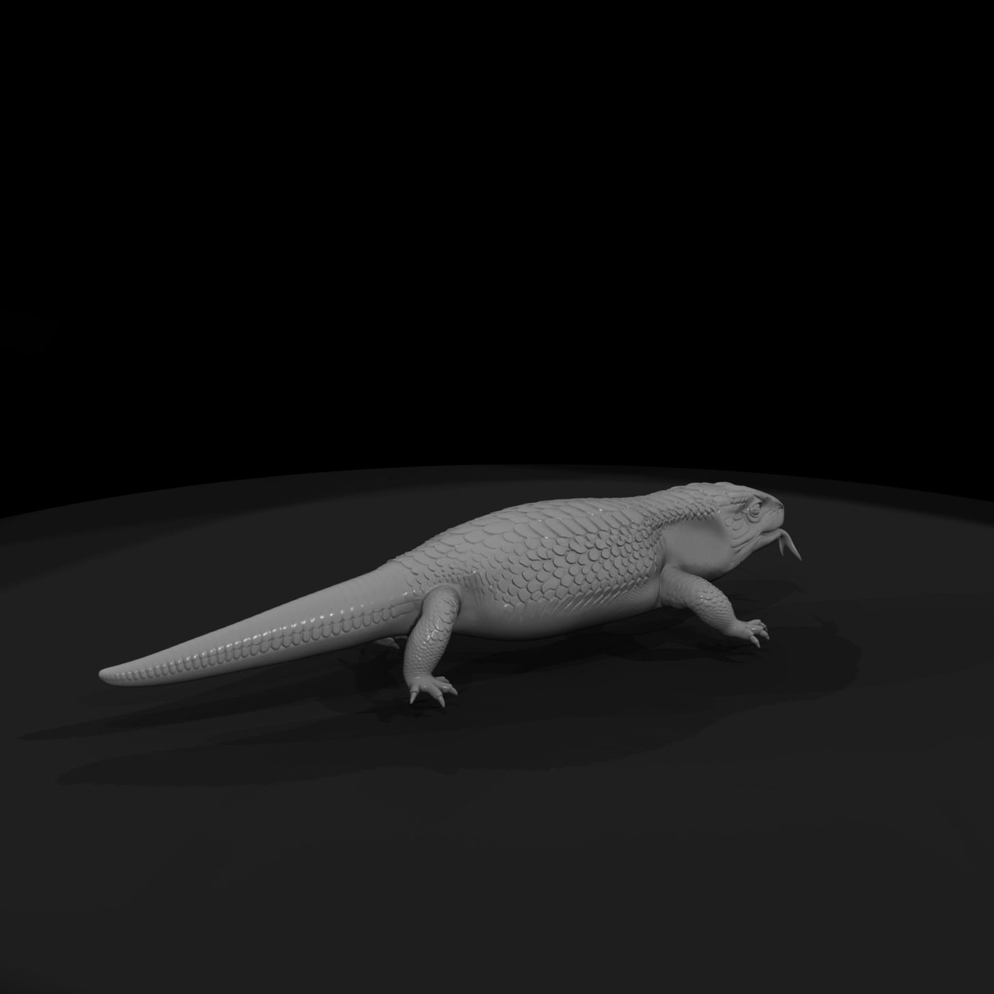 Blue-Tongued Skink — Lizard Figure
