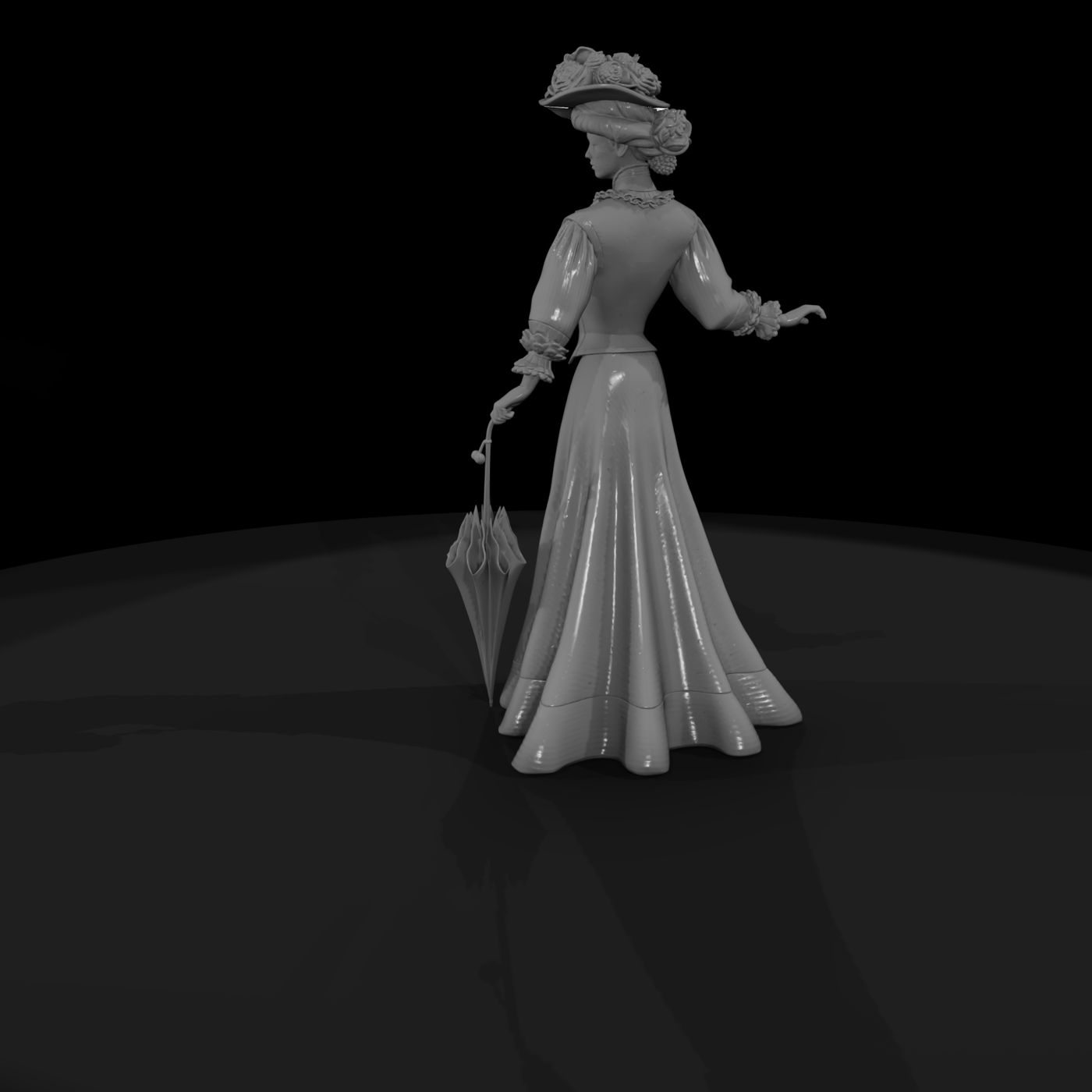 Edwardian Lady with Parasol