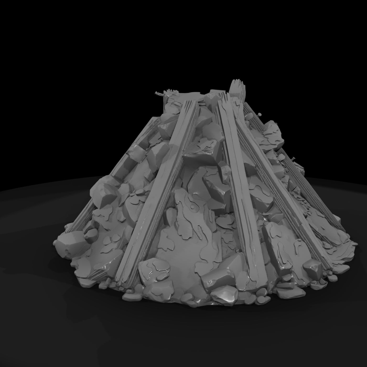 demolition-rubble-pile-with-beams-diorama-terrain-845239