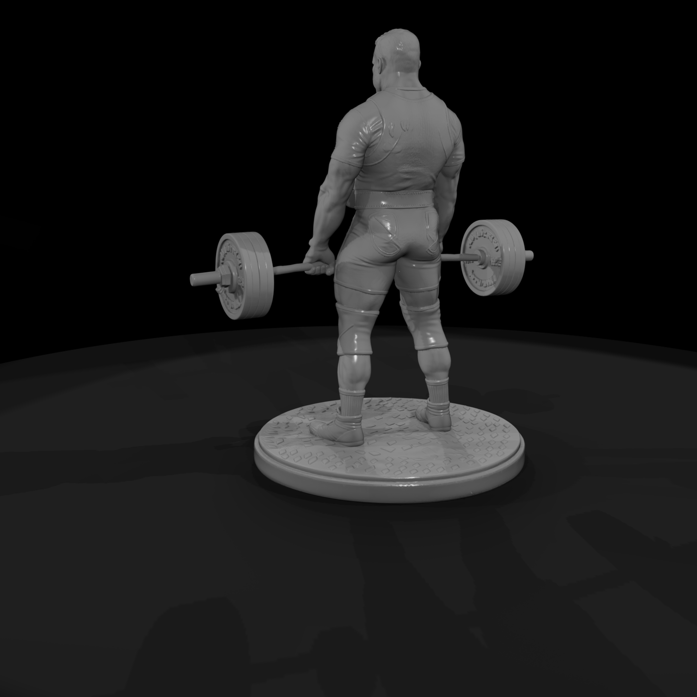 Powerlifter Mid-Deadlift