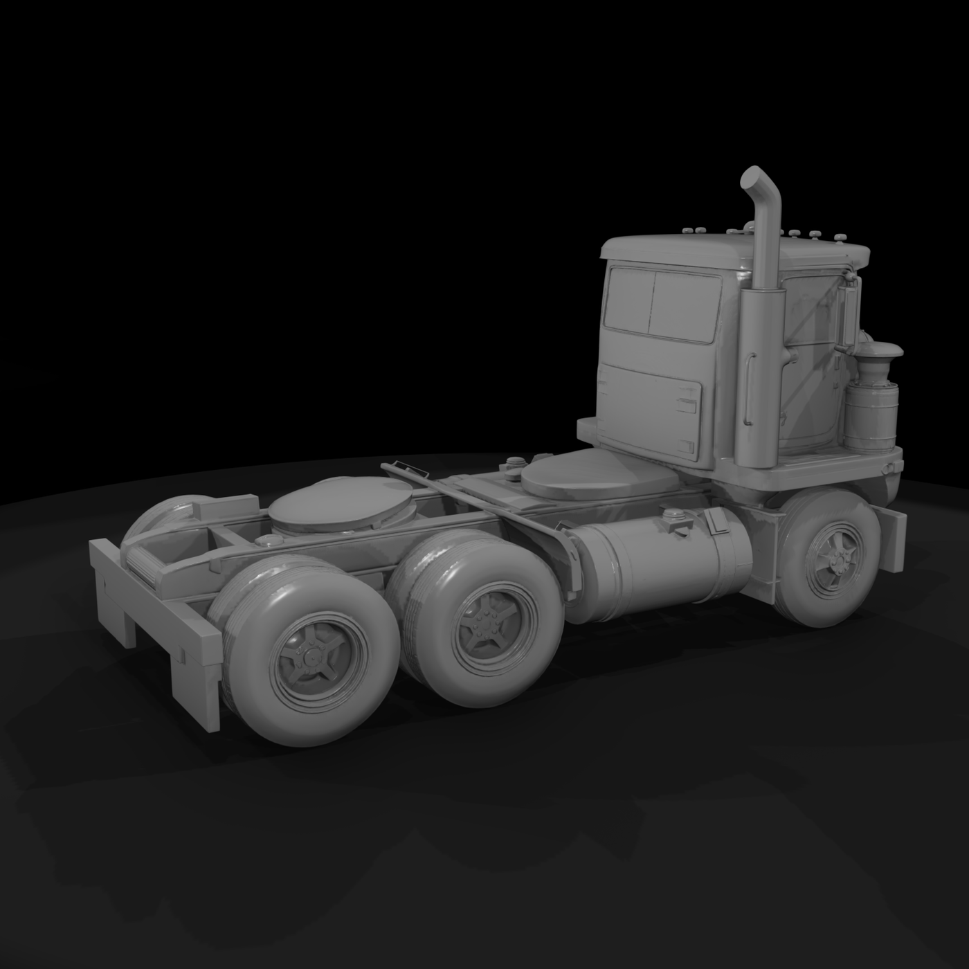 Vintage International Long‑Hood Semi Truck