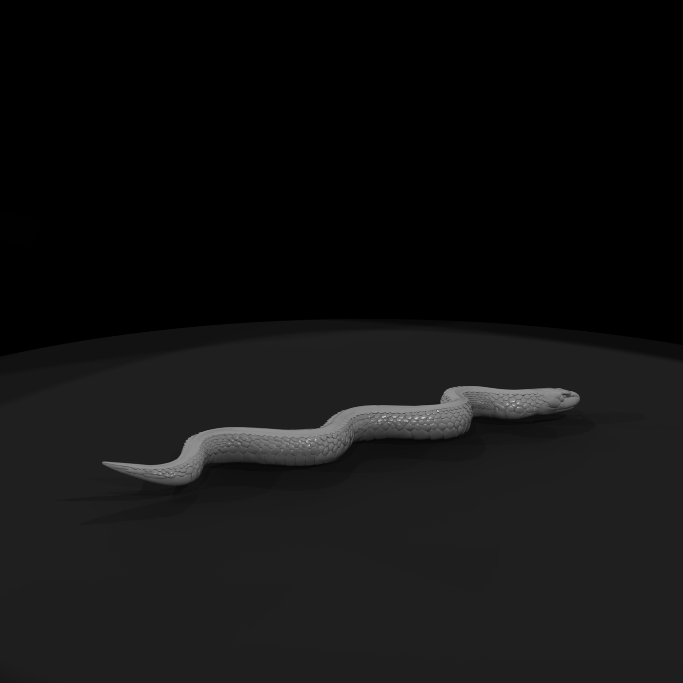 Coiled Snake Figurine — & Railway Scenery