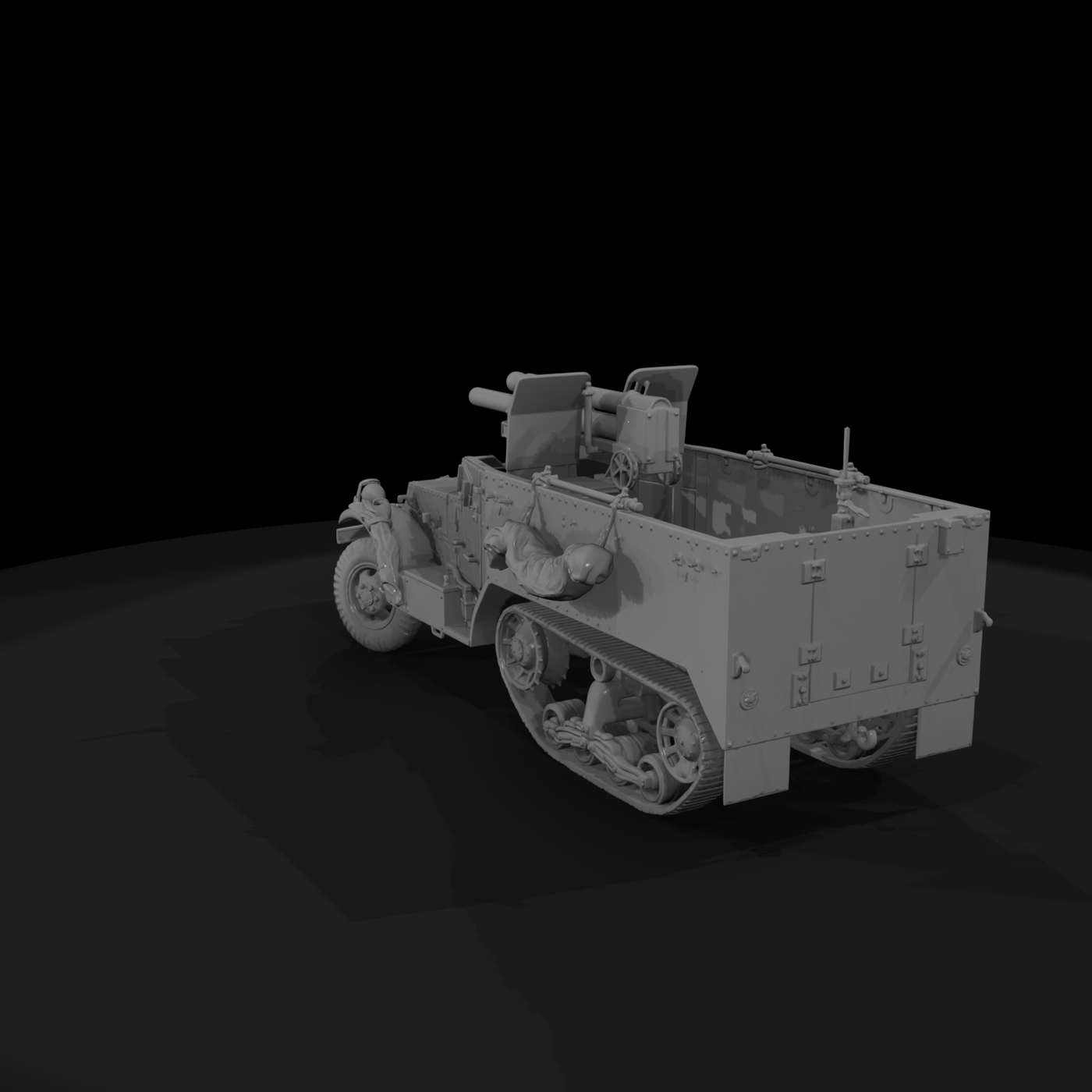 20260612 Armored Halftrack Self Propelled Gun Fbab