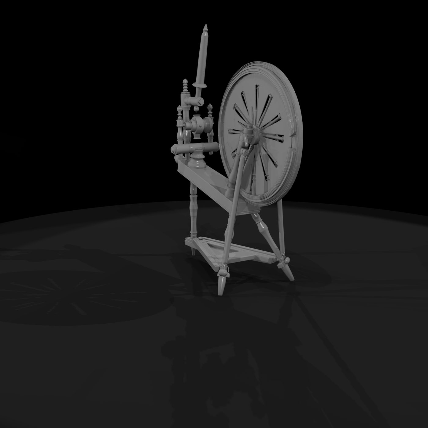 Vintage Spinning Wheel