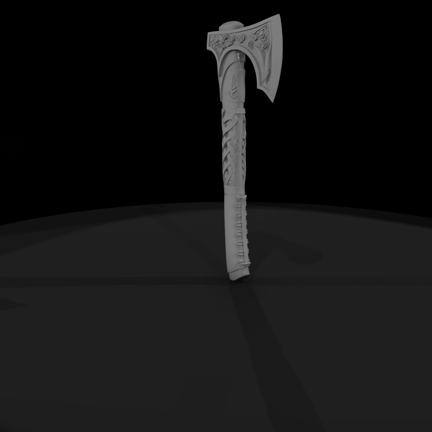 Stylized Celtic Viking Battle Axe