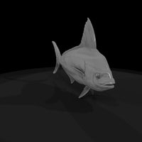 sculpted_stylized_game_fish_3d_model_z6dogqs6 — thumbnail 5