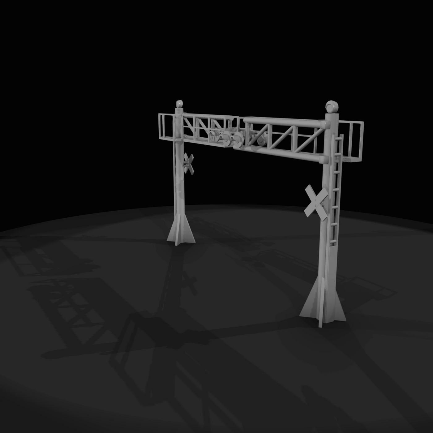 Railroad Grade Crossing Signal Gantry