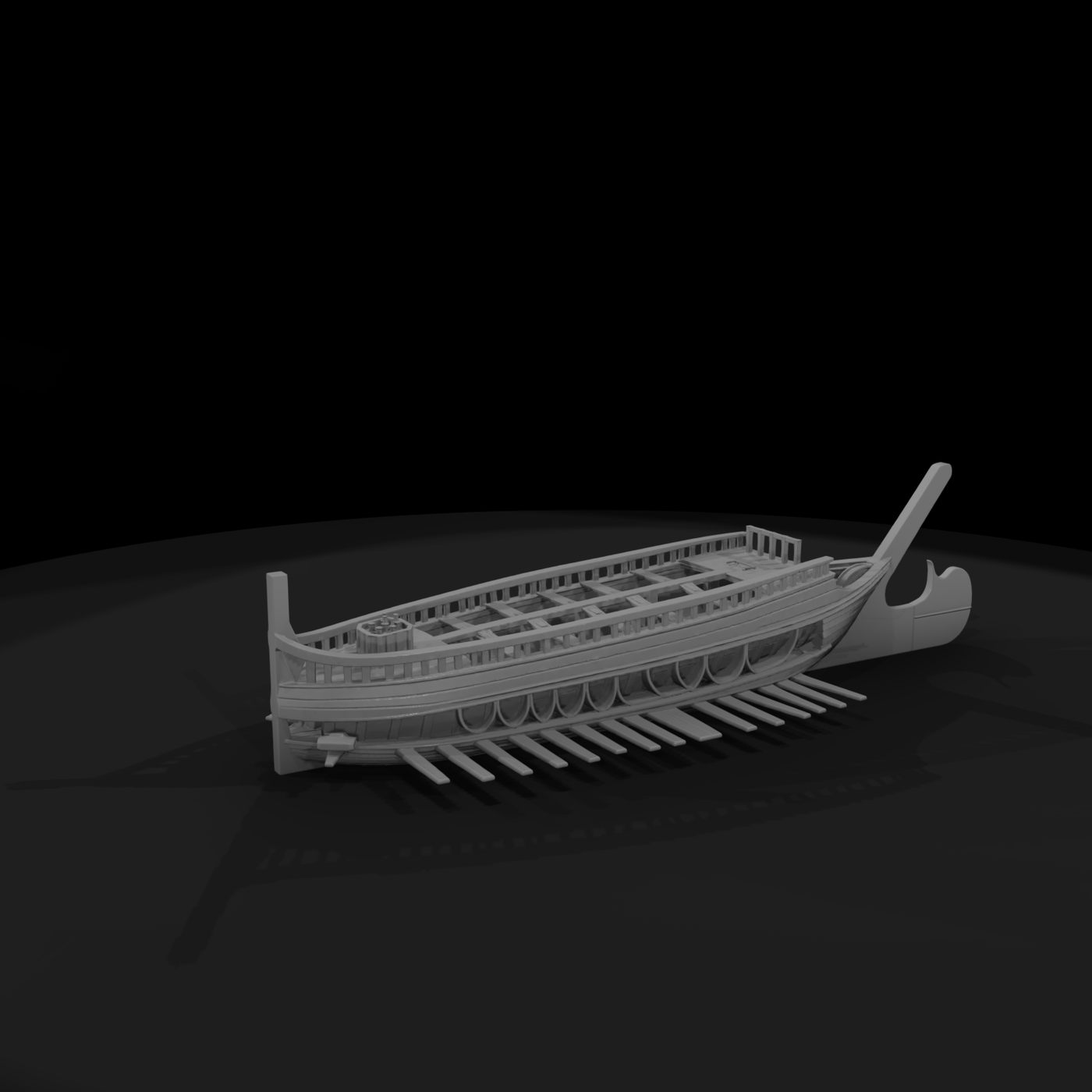 Stylized Ancient Greek Trireme — Ship
