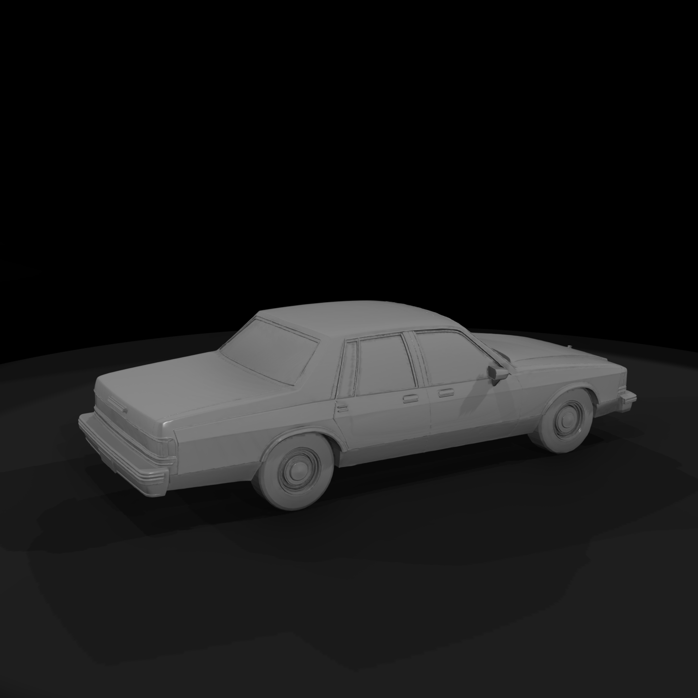 Midcentury 4-Door Sedan (Scale Car)