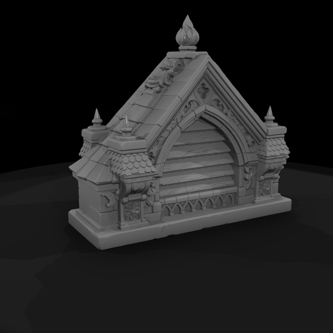 Gothic Gable Vent Ornament