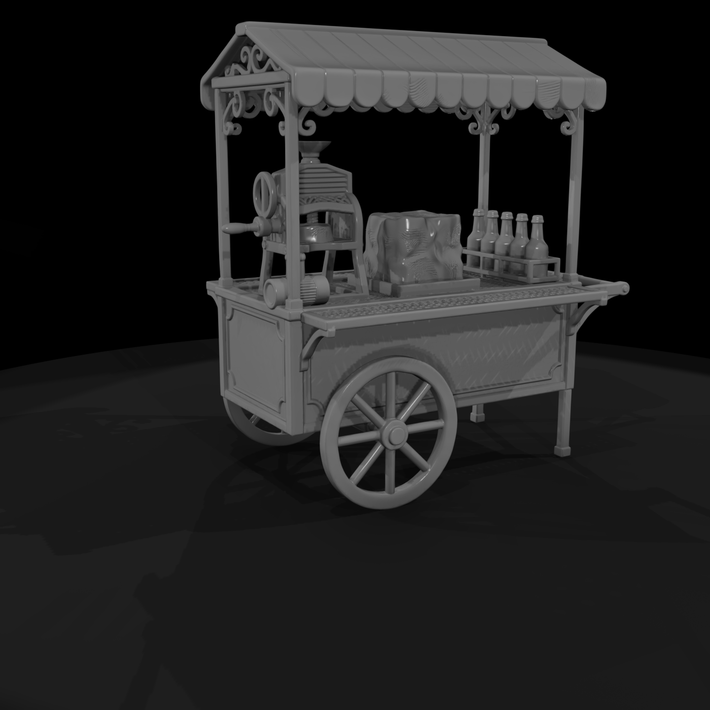 Cir 175 Stall Snow Cone Cart