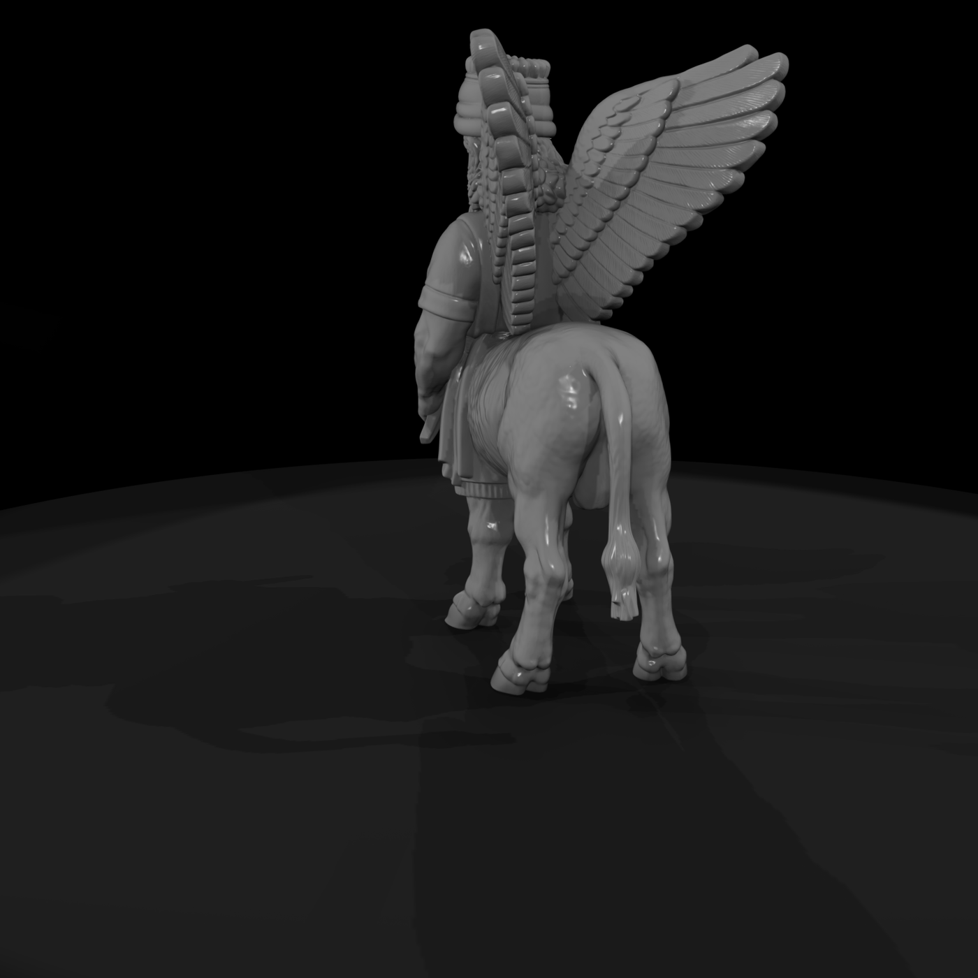 Myth 0384 Mythology Lamassu Guardian Miniature Fig