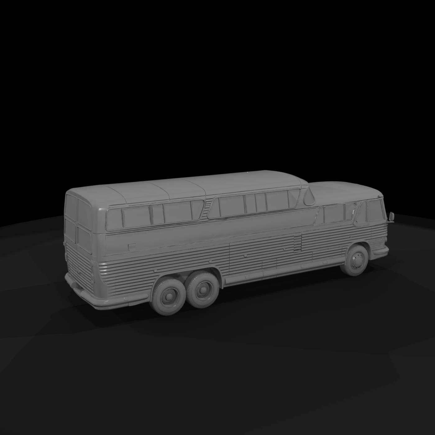 Vintage Streamlined Passenger Coach Bus