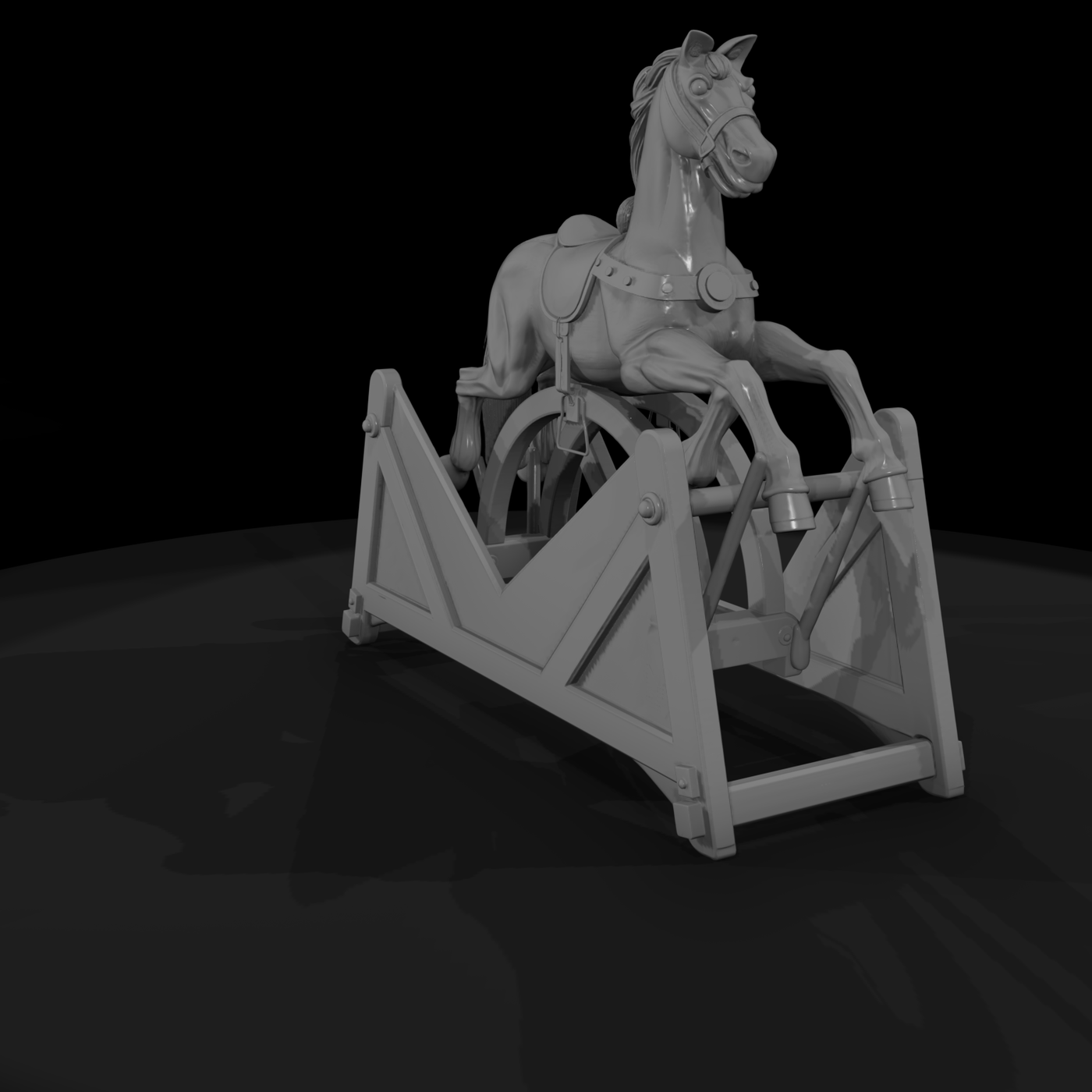 Stylized Rocking Horse & Model Railways