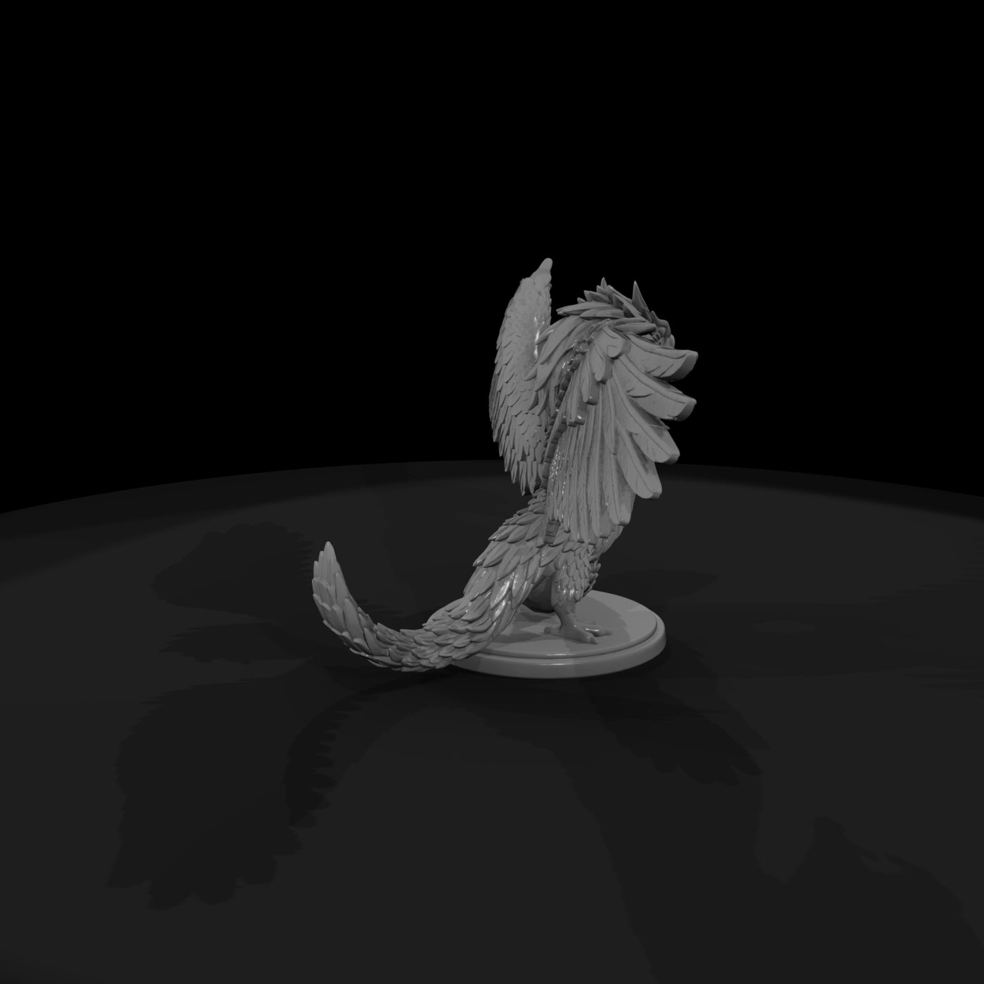 stylized-feathered-serpent-dragon-3d-miniature-xtd