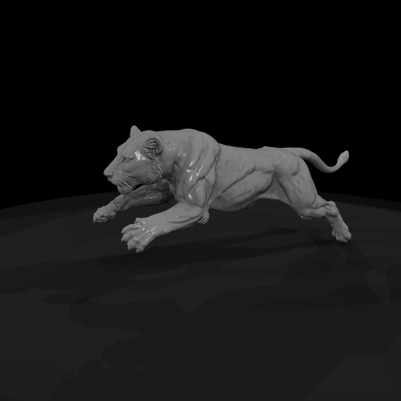 Cir 127 Animal Big Cat Leap