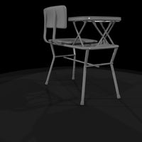 modern-minimal-student-desk-chair-with-tablet-arm-ho-scale-673080 — thumbnail 6